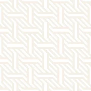 Vector Seamless Pattern. Modern Stylish Interlacing Lines Texture. Geometric Stock Illustration