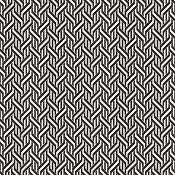 Vector Seamless Pattern. Modern Stylish Interlacing Lines Texture. Geometric Stock Illustration