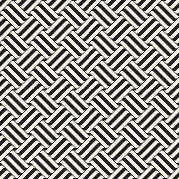 Vector Seamless Pattern. Modern Stylish Interlacing Lines Texture. Geometric Stock Illustration