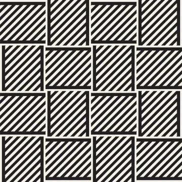 Vector Seamless Pattern. Modern Stylish Interlacing Lines Texture. Geometric Illustrazione stock