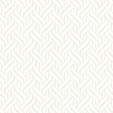 Vector Seamless Pattern. Modern Stylish Interlacing Lines Texture. Geometric Stock Illustration