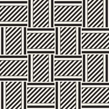 Vector Seamless Pattern. Modern Stylish Interlacing Lines Texture. Geometri.. Stock Illustration