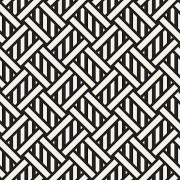 Vector Seamless Pattern. Modern Stylish Interlacing Lines Texture. Geometri.. Stock Illustration