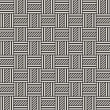 Vector Seamless Pattern. Modern Stylish Interlacing Lines Texture. Geometri.. Illustrazione stock