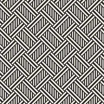 Vector Seamless Pattern. Modern Stylish Interlacing Lines Texture. Geometri.. Illustrazione stock