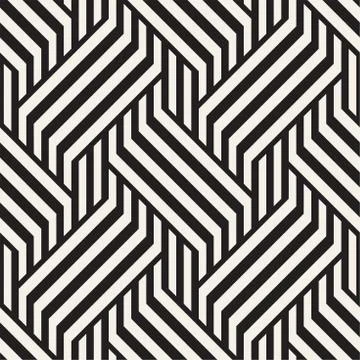 Vector Seamless Pattern. Modern Stylish Interlacing Lines Texture. Geometri.. Stock Illustration