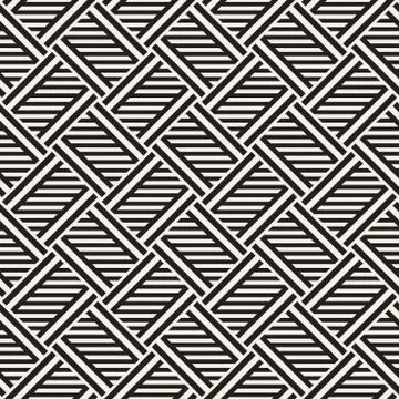 Vector Seamless Pattern. Modern Stylish Interlacing Lines Texture. Geometri.. Stock Illustration