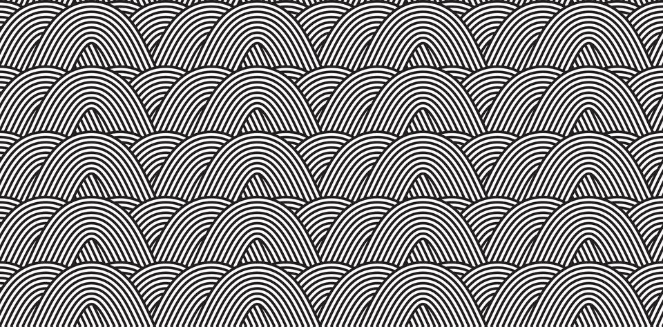 Vector seamless pattern. Modern stylish texture. Geometric striped ornament.. Stock Illustration