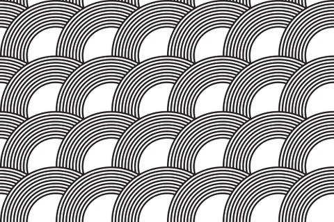 Vector seamless pattern. Modern stylish texture. Geometric striped ornament.. Stock Illustration