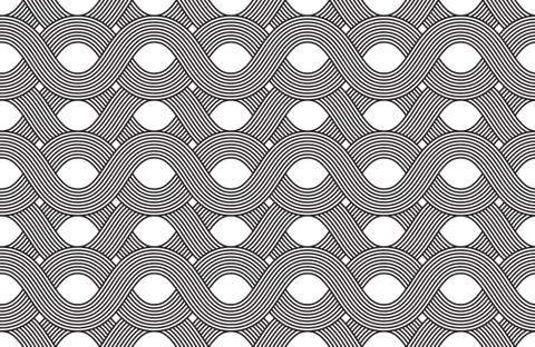 Vector seamless pattern. Modern stylish texture. Geometric striped ornament.. Stock Illustration