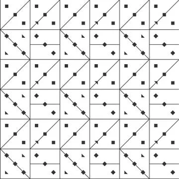 Vector seamless pattern. Modern stylish texture. Repeating geometric tiles of Stock Illustration
