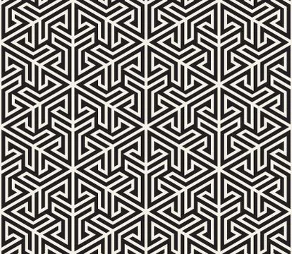 Vector seamless pattern. Modern stylish abstract texture. Repeating geometric Stock Illustration