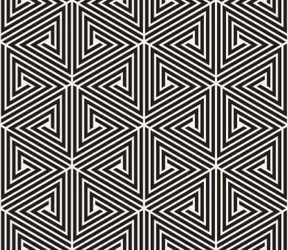 Vector seamless pattern. Modern stylish abstract texture. Repeating geometric Illustrazione stock