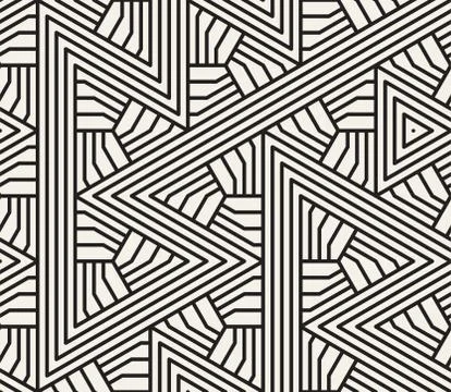 Vector seamless pattern. Modern stylish abstract texture. Repeating geometric Illustrazione stock