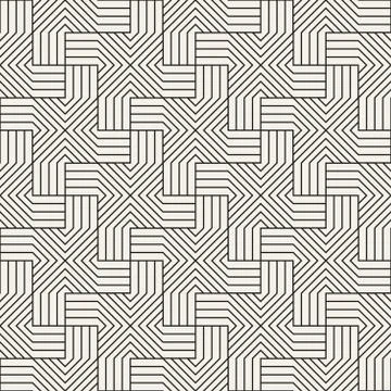 Vector seamless pattern. Modern stylish abstract texture. Repeating geometric Illustrazione stock
