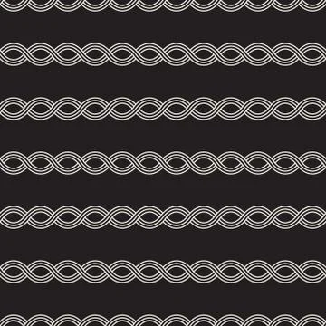 Vector seamless pattern. Modern stylish abstract texture. Repeating wavy Stock Illustration