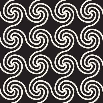 Vector seamless pattern. Modern stylish abstract texture. Repeating wavy Stock Illustration