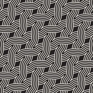 Vector seamless pattern. Modern stylish abstract texture. Repeating wavy Stock Illustration