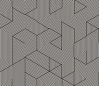 Vector seamless pattern. Modern stylish abstract texture. Repeating geometric イラスト素材
