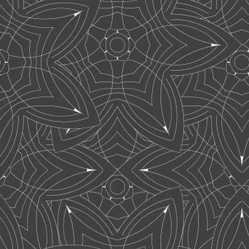 Vector seamless pattern. Modern stylish texture. Repeating geometric tiles wi Stock Illustration