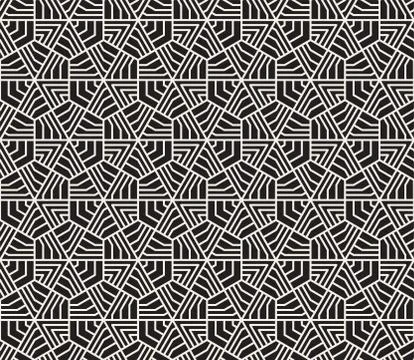 Vector seamless pattern. Modern stylish abstract texture. Repeating geometric Stock Illustration