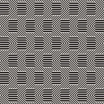 Vector seamless pattern. Modern stylish abstract texture. Repeating geometric Stock Illustration