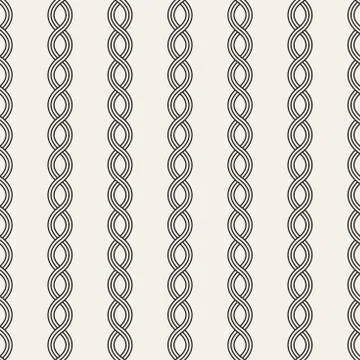 Vector seamless pattern. Modern stylish abstract texture. Repeating wavy Illustrazione stock