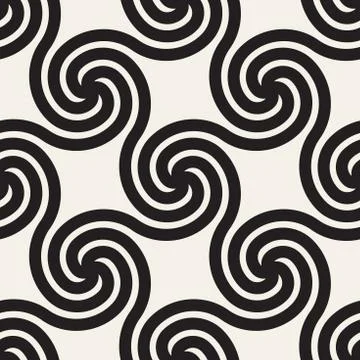 Vector seamless pattern. Modern stylish abstract texture. Repeating wavy Stock Illustration