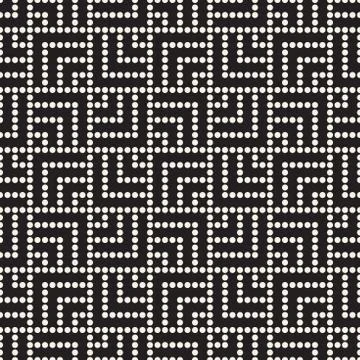 Vector seamless pattern. Modern stylish abstract texture. from striped elements Stockillustratie