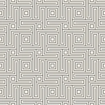 Vector seamless pattern. Modern stylish abstract texture. Repeating geometric Illustrazione stock