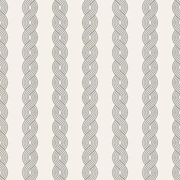 Vector seamless pattern. Modern stylish abstract texture. Repeating wavy Stock Illustration
