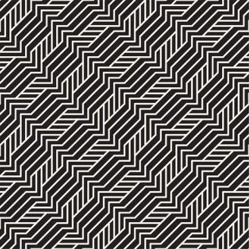 Vector seamless pattern. Modern stylish abstract texture. Repeating tiles Stock Illustration