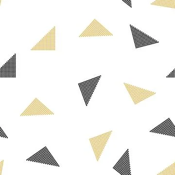 Vector seamless pattern. Modern stylish texture. Repeating geometric tiles wi Stock Illustration