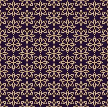 Vector seamless pattern. Modern stylish texture. Geometric linear ornament. Illustrazione stock