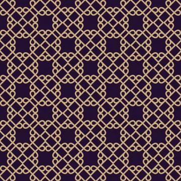 Vector seamless pattern. Modern stylish texture. Geometric linear ornament. Stock Illustration