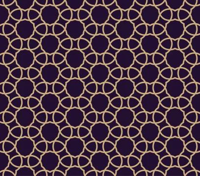 Vector seamless pattern. Modern stylish texture. Geometric linear ornament. 库存插图