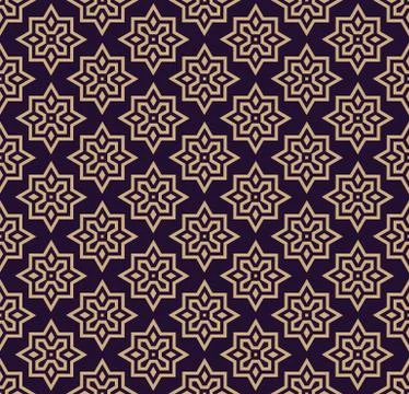 Vector seamless pattern. Modern stylish texture. Geometric linear ornament. Stockillustratie