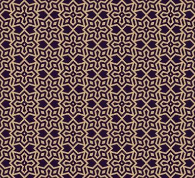 Vector seamless pattern. Modern stylish texture. Geometric linear ornament. Stock Illustration