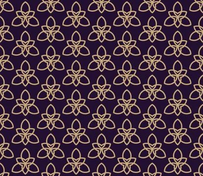 Vector seamless pattern. Modern stylish texture. Geometric linear ornament. Stock Illustration