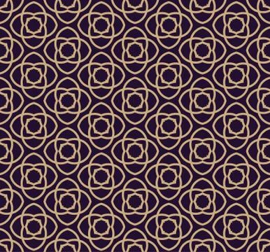 Vector seamless pattern. Modern stylish texture. Geometric linear ornament. Stock Illustration