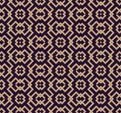 Vector seamless pattern. Modern stylish texture. Geometric linear ornament. Illustrazione stock