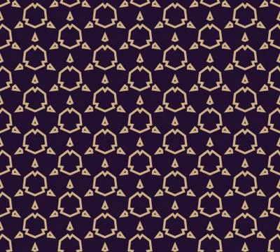 Vector seamless pattern. Modern stylish texture. Geometric linear ornament. Stock Illustration