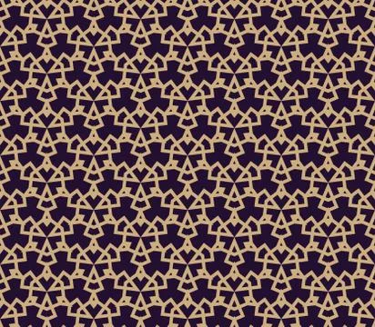 Vector seamless pattern. Modern stylish texture. Geometric linear ornament. Illustrazione stock