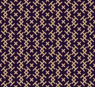 Vector seamless pattern. Modern stylish texture. Geometric linear ornament. Stock Illustration