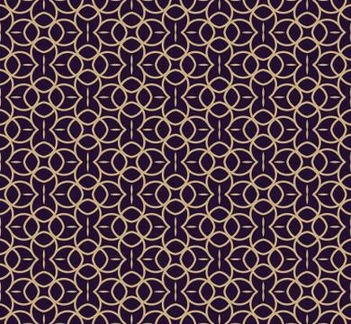 Vector seamless pattern. Modern stylish texture. Geometric linear ornament. Illustrazione stock