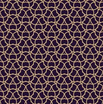 Vector seamless pattern. Modern stylish texture. Geometric linear ornament. Illustrazione stock