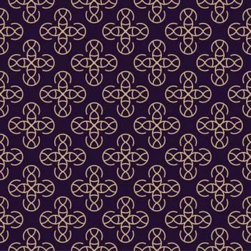 Vector seamless pattern. Modern stylish texture. Geometric linear ornament. Illustrazione stock