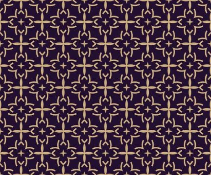 Vector seamless pattern. Modern stylish texture. Geometric linear ornament. Stock Illustration