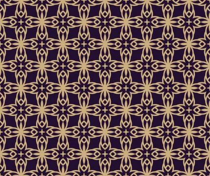Vector seamless pattern. Modern stylish texture. Geometric linear ornament. Stock Illustration