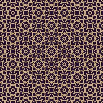 Vector seamless pattern. Modern stylish texture. Geometric linear ornament. Stock Illustration